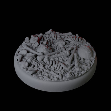 Skull and Bones Base Pack - 25mm Circles Miniature for Dungeons and Dragons, Pathfinder or other TTRPGs
