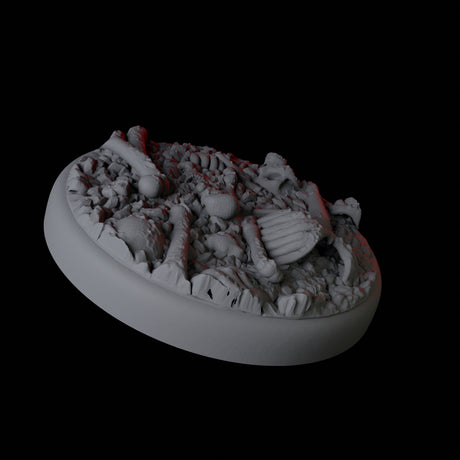 Skull and Bones Base Pack - 25mm Circles Miniature for Dungeons and Dragons, Pathfinder or other TTRPGs