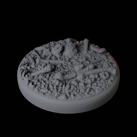 Skull and Bones Base Pack - 25mm Circles Miniature for Dungeons and Dragons, Pathfinder or other TTRPGs