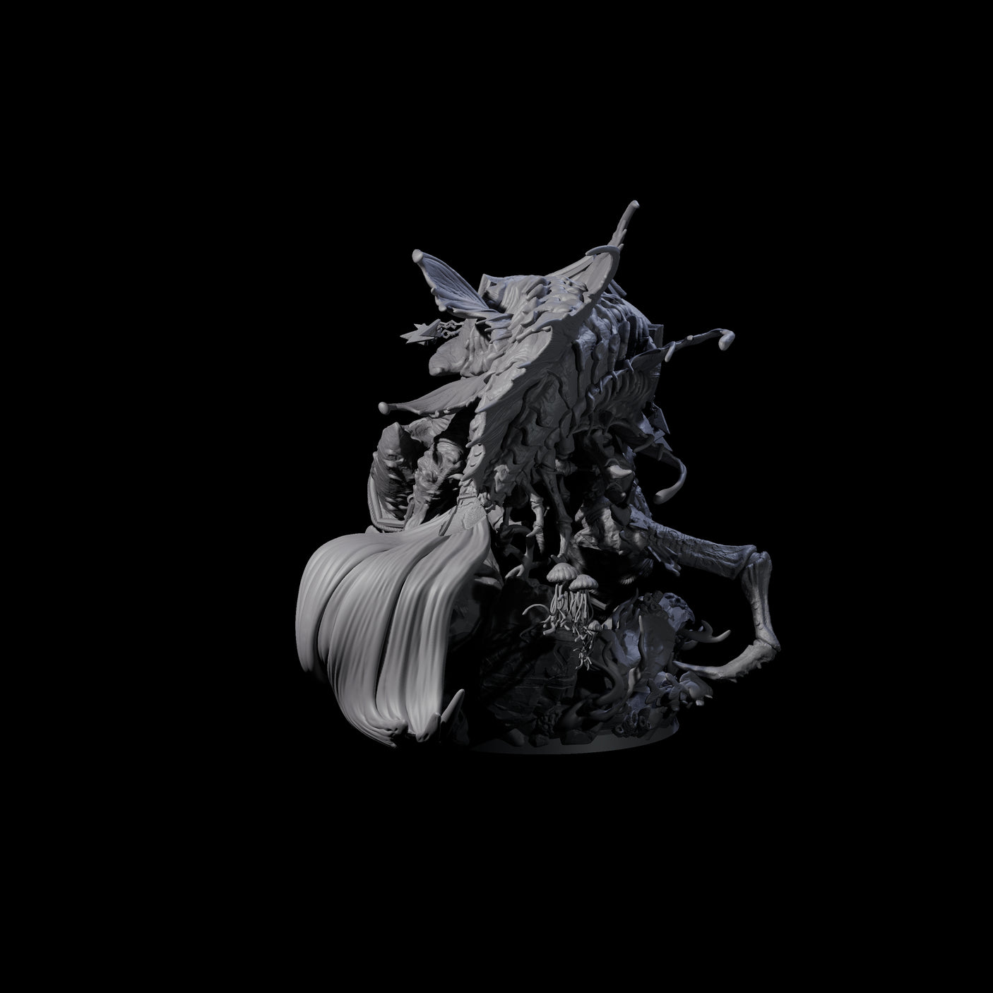 Skuttling Trench Terror Miniature for Dungeons and Dragons, Pathfinder or other TTRPGs