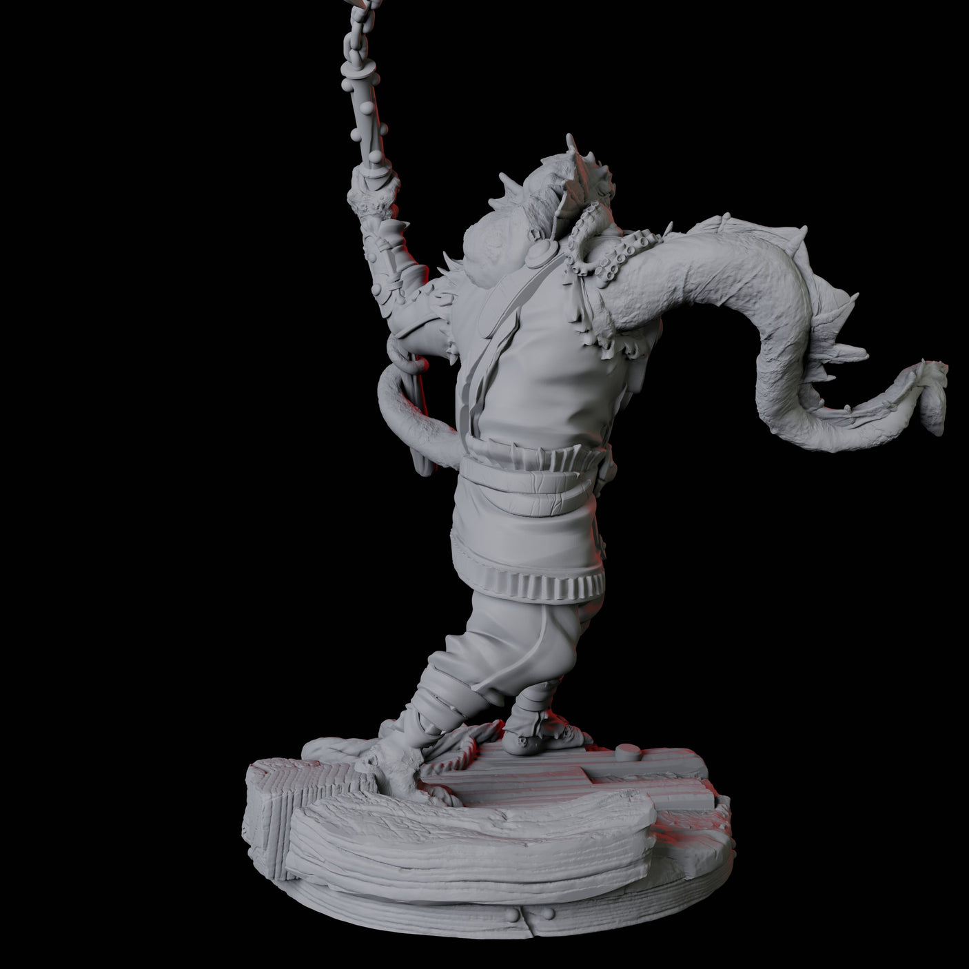 Sky Kraken Acolyte A Miniature for Dungeons and Dragons, Pathfinder or other TTRPGs