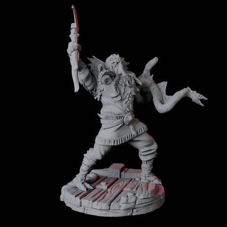 Sky Kraken Acolyte B Miniature for Dungeons and Dragons, Pathfinder or other TTRPGs