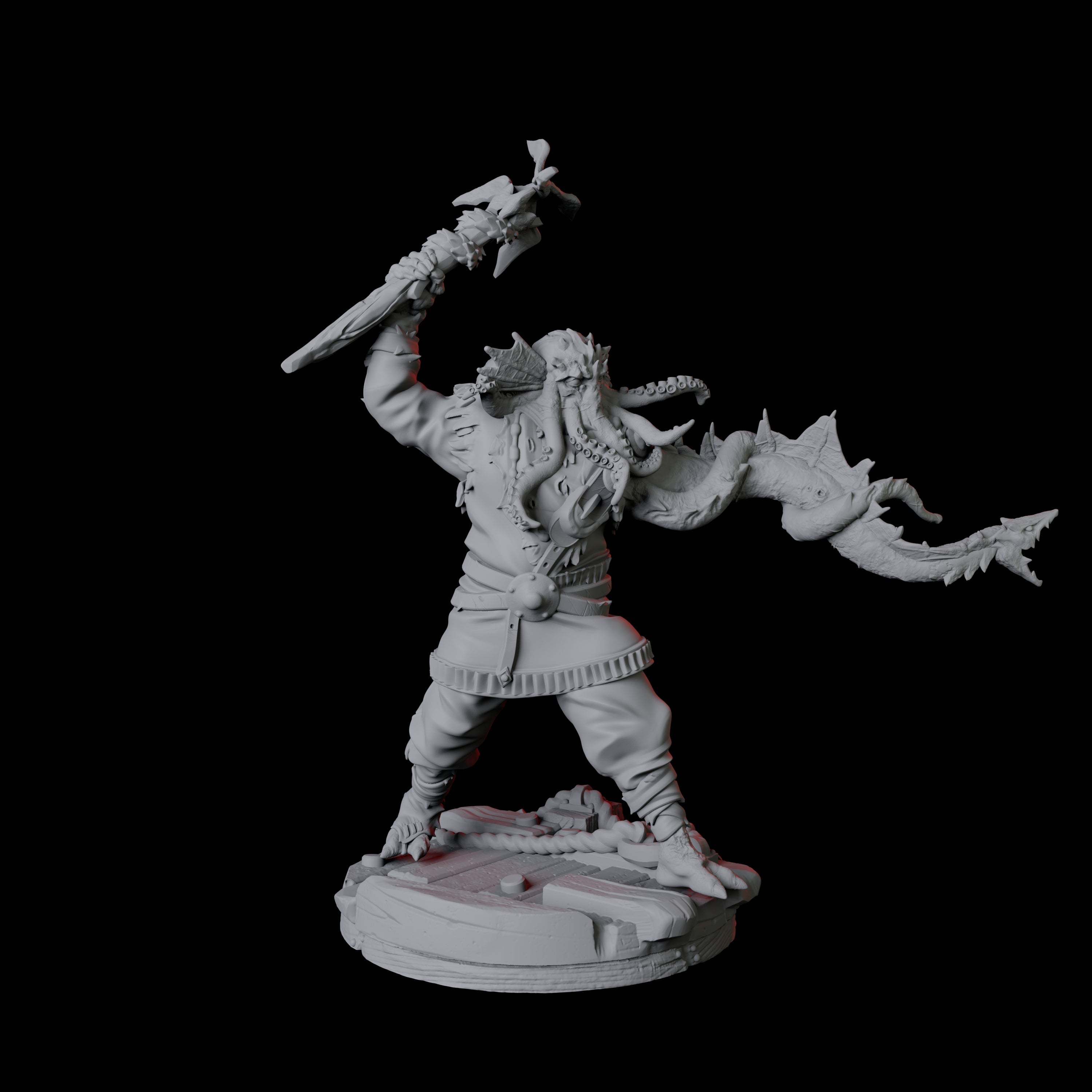 Sky Kraken Acolyte D Miniature for Dungeons and Dragons, Pathfinder or other TTRPGs