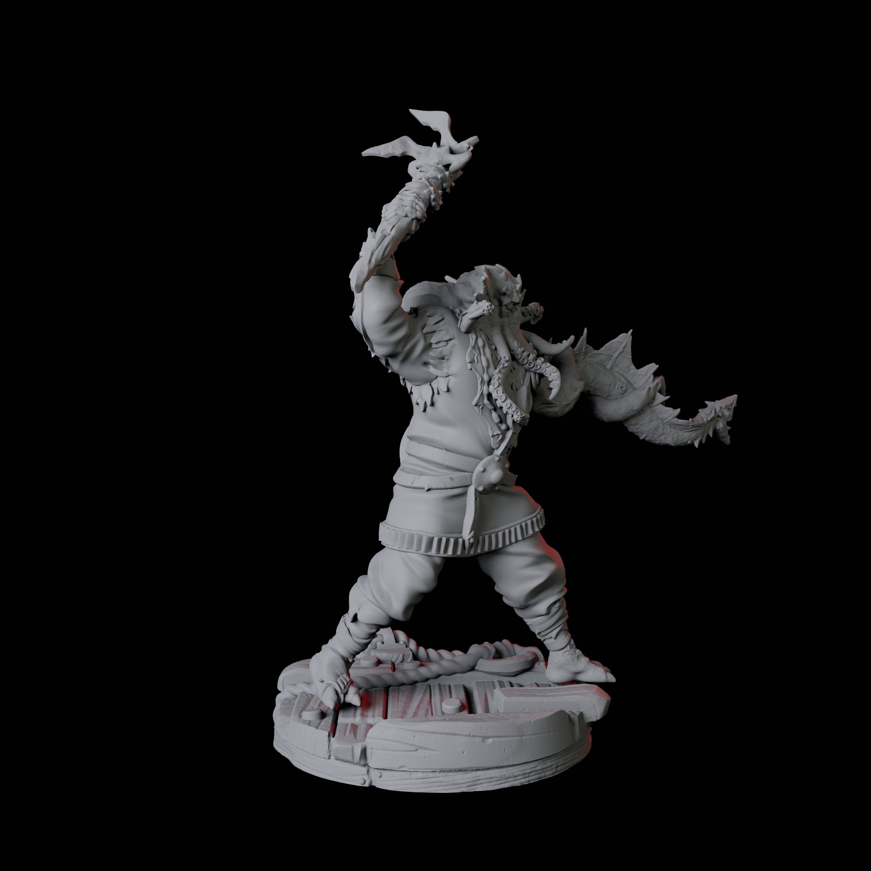 Sky Kraken Acolyte D Miniature for Dungeons and Dragons, Pathfinder or other TTRPGs