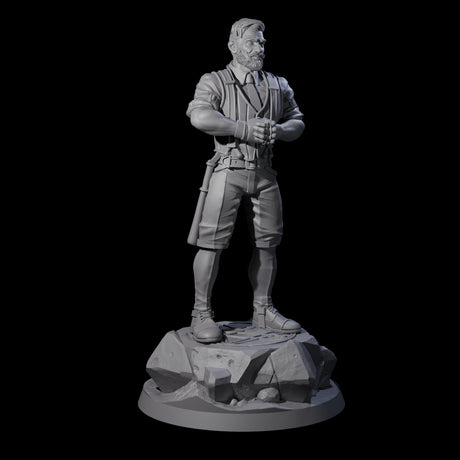 Slamming Human Investigator Miniature for Dungeons and Dragons, Pathfinder or other TTRPGs