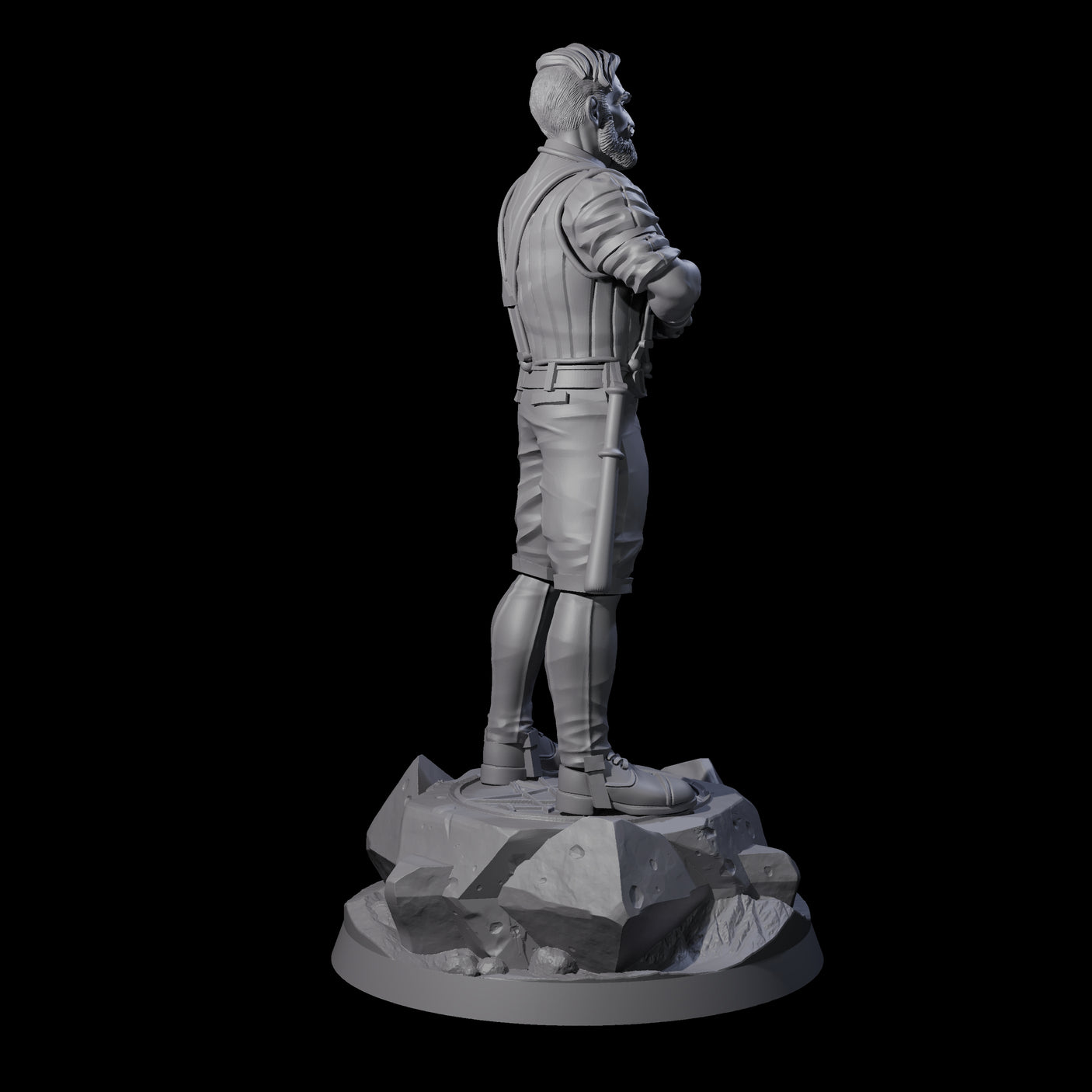 Slamming Human Investigator Miniature for Dungeons and Dragons, Pathfinder or other TTRPGs