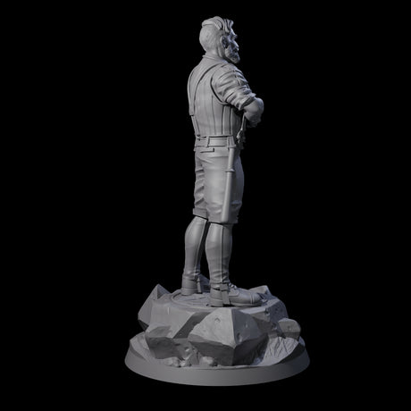 Slamming Human Investigator Miniature for Dungeons and Dragons, Pathfinder or other TTRPGs