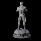 Slamming Human Investigator Miniature for Dungeons and Dragons, Pathfinder or other TTRPGs