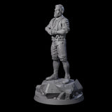 Slamming Human Investigator Miniature for Dungeons and Dragons, Pathfinder or other TTRPGs