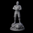Slamming Human Investigator Miniature for Dungeons and Dragons, Pathfinder or other TTRPGs