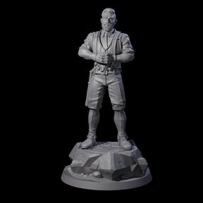 Slamming Human Investigator Miniature for Dungeons and Dragons, Pathfinder or other TTRPGs
