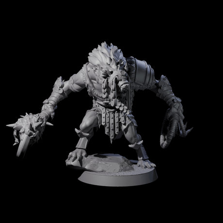 Slave Master Gnoll Taskmaster Miniature for Dungeons and Dragons, Pathfinder or other TTRPGs