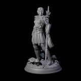 Slender Drow Hunter B Miniature for Dungeons and Dragons, Pathfinder or other TTRPGs