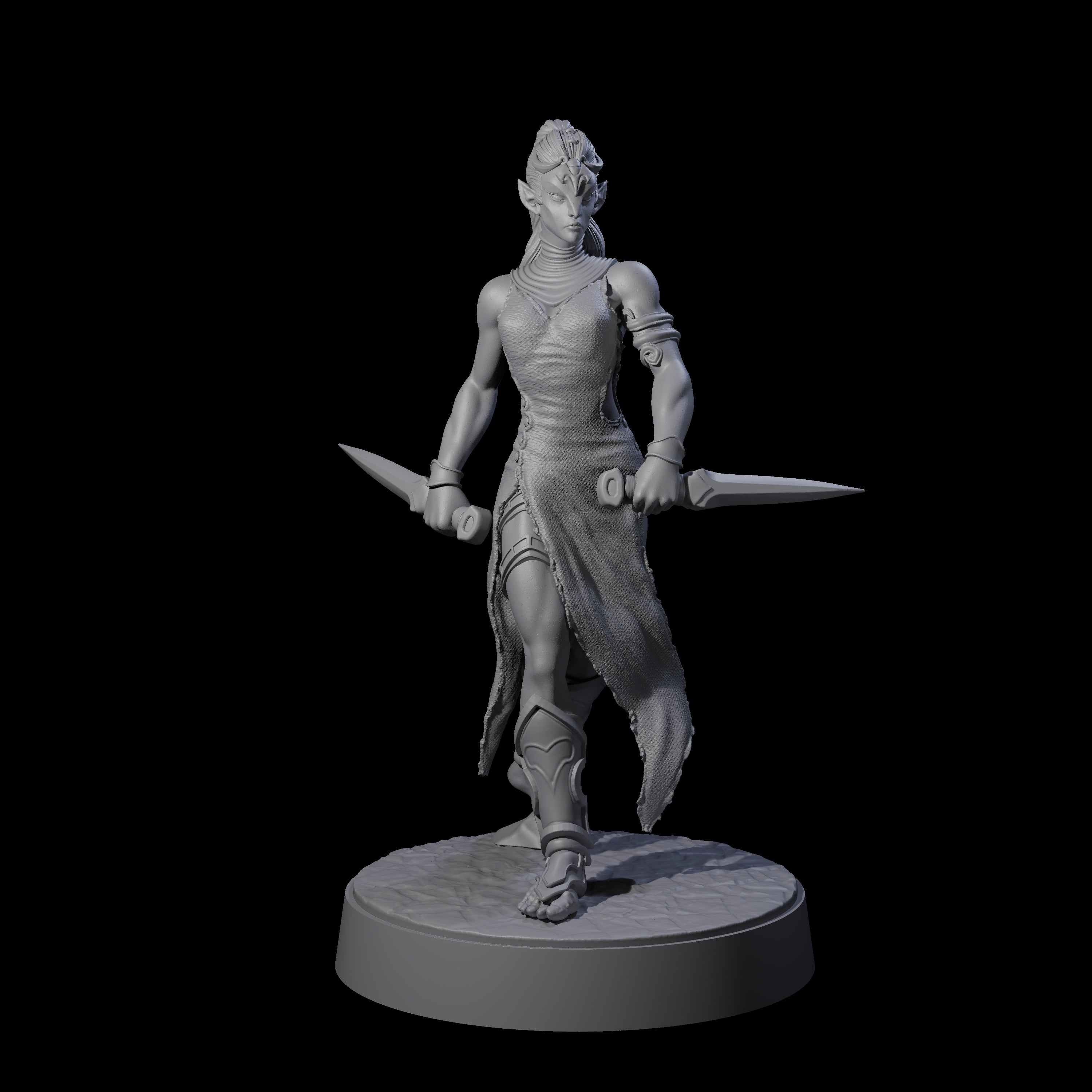 Slender Yuan-ti Priestess A Miniature for Dungeons and Dragons, Pathfinder or other TTRPGs