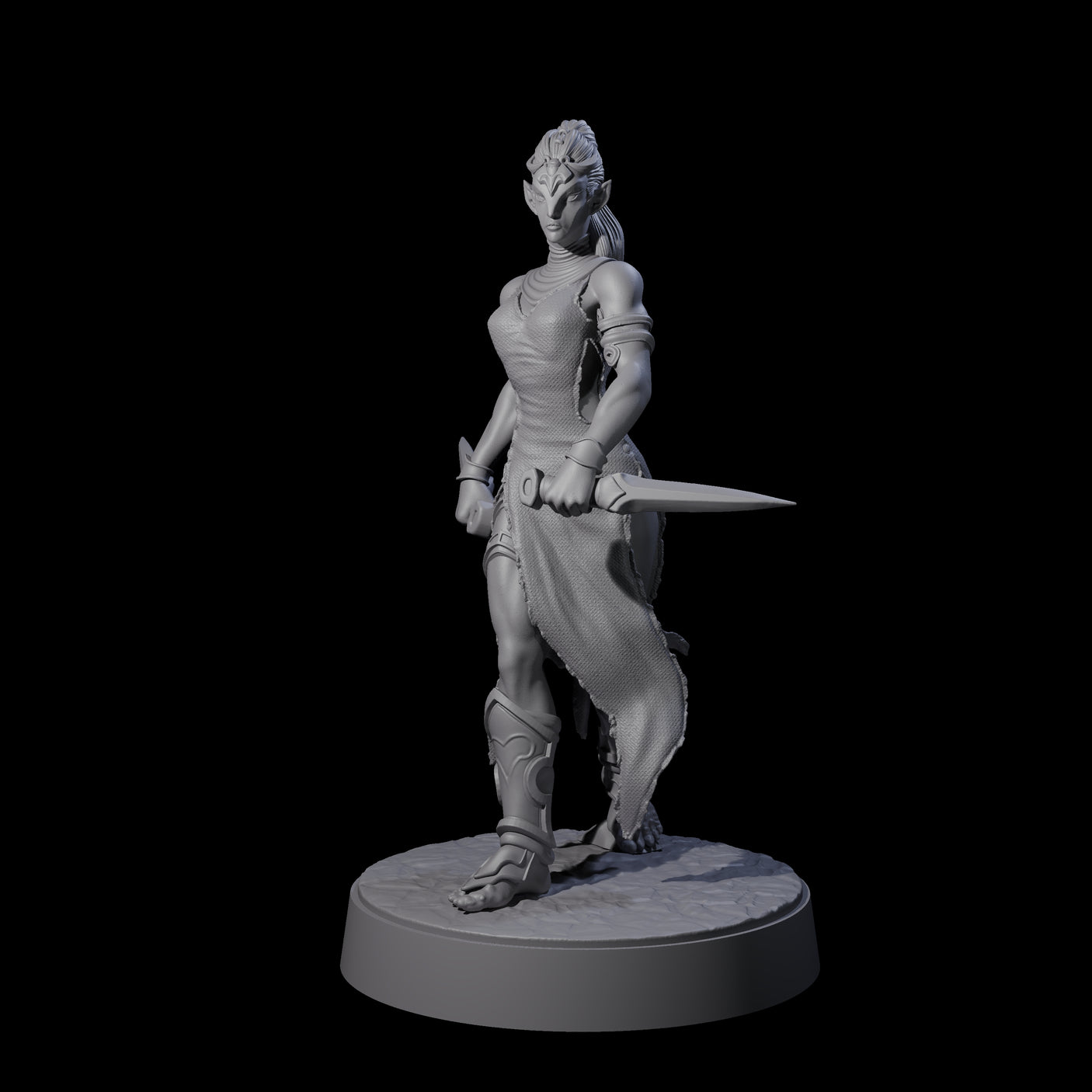 Slender Yuan-ti Priestess A Miniature for Dungeons and Dragons, Pathfinder or other TTRPGs