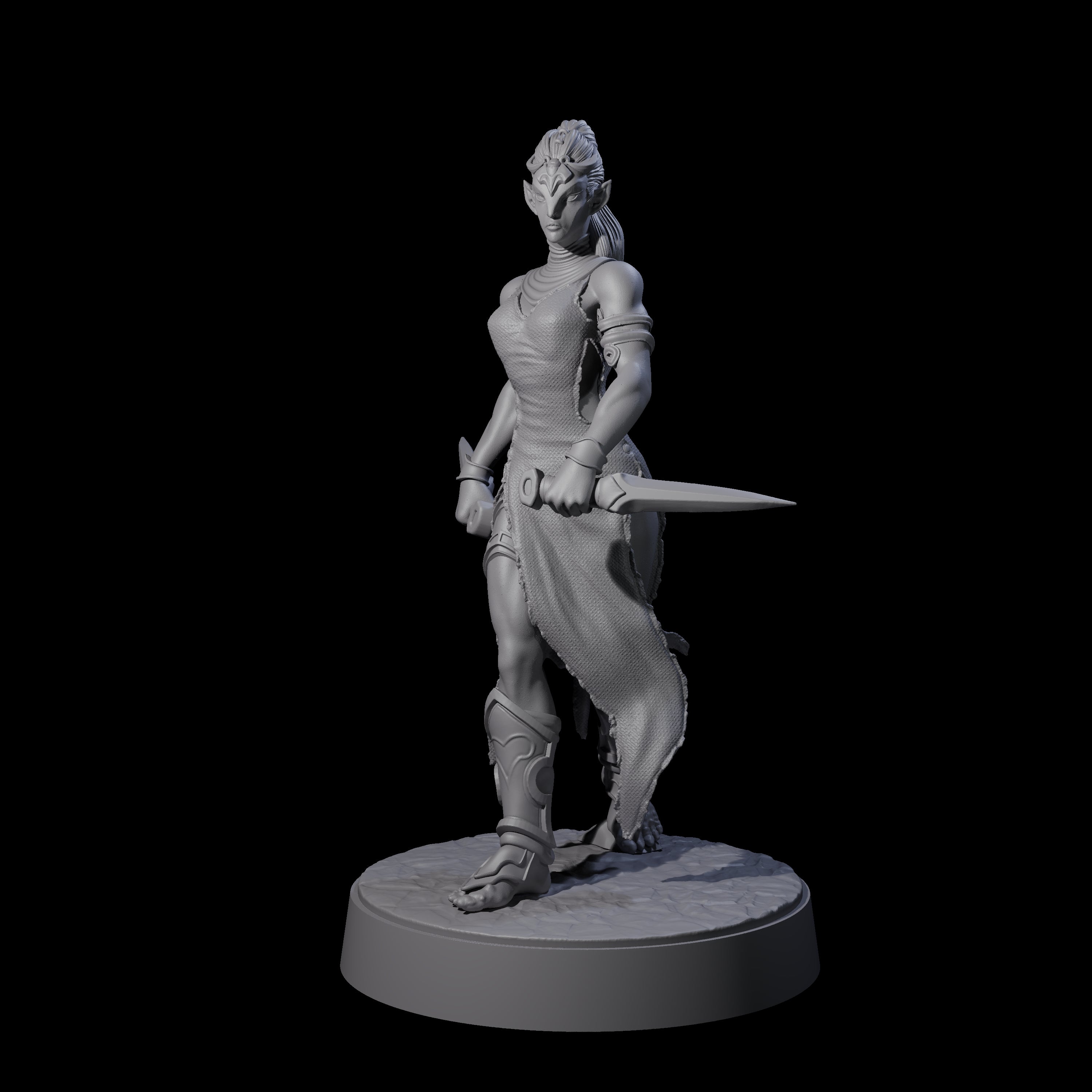 Slender Yuan-ti Priestess A Miniature for Dungeons and Dragons, Pathfinder or other TTRPGs