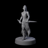 Slender Yuan-ti Priestess A Miniature for Dungeons and Dragons, Pathfinder or other TTRPGs