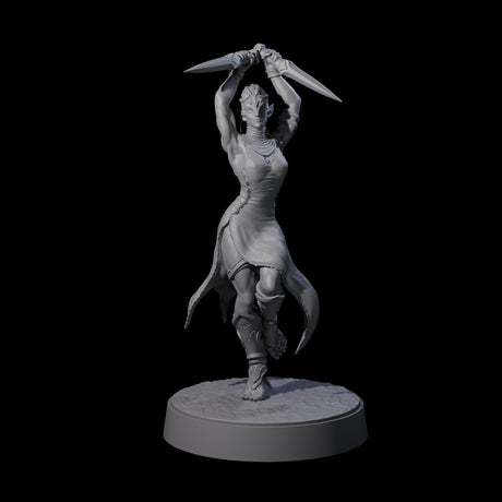 Slender Yuan-ti Priestess B Miniature for Dungeons and Dragons, Pathfinder or other TTRPGs