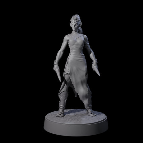 Slender Yuan-ti Priestess C Miniature for Dungeons and Dragons, Pathfinder or other TTRPGs