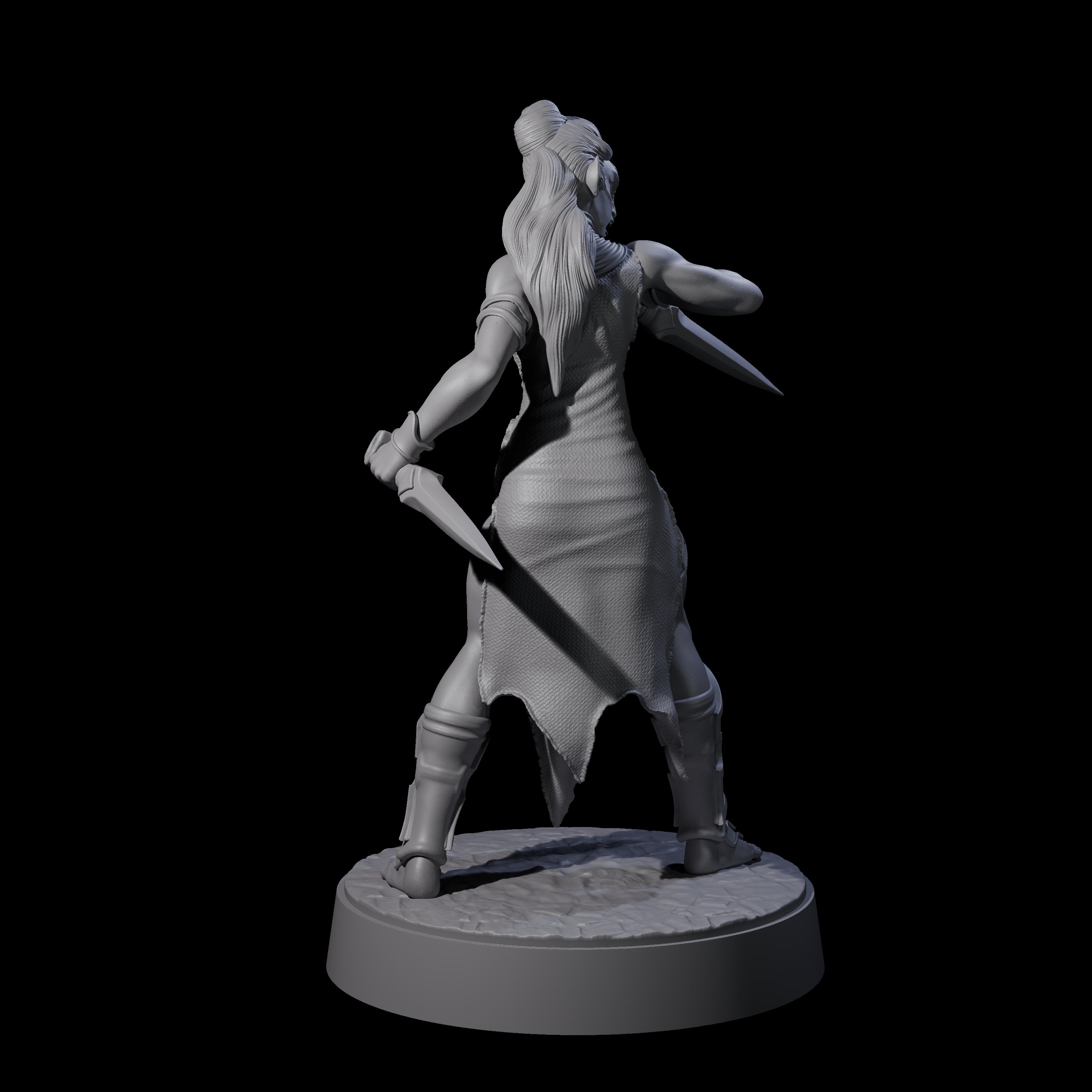 Slender Yuan-ti Priestess D Miniature for Dungeons and Dragons, Pathfinder or other TTRPGs