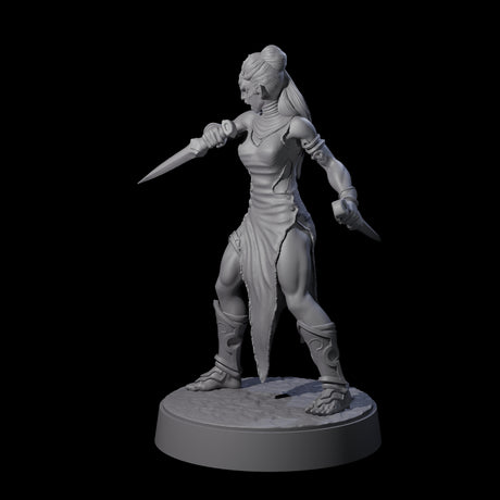 Slender Yuan-ti Priestess D Miniature for Dungeons and Dragons, Pathfinder or other TTRPGs