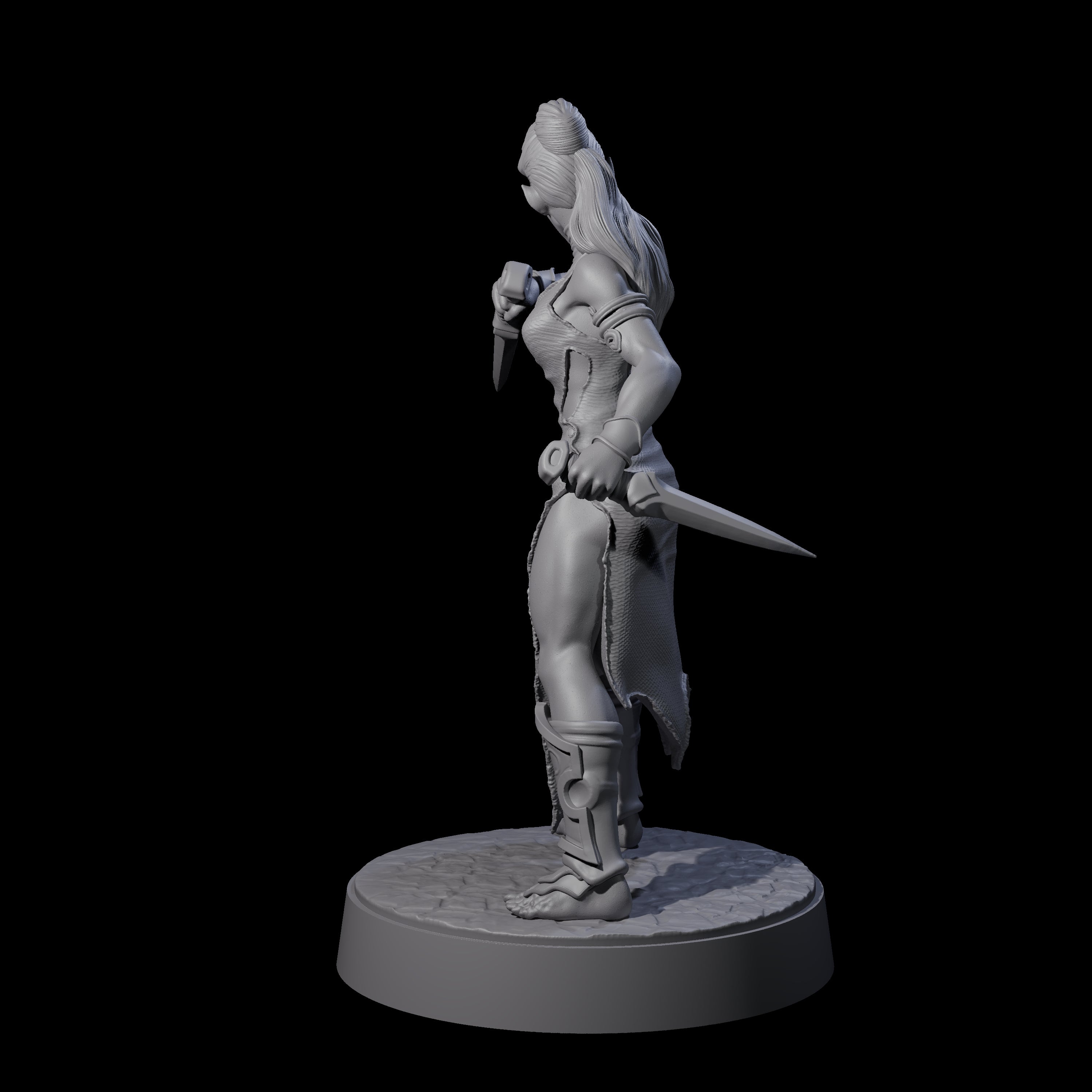 Slender Yuan-ti Priestess D Miniature for Dungeons and Dragons, Pathfinder or other TTRPGs