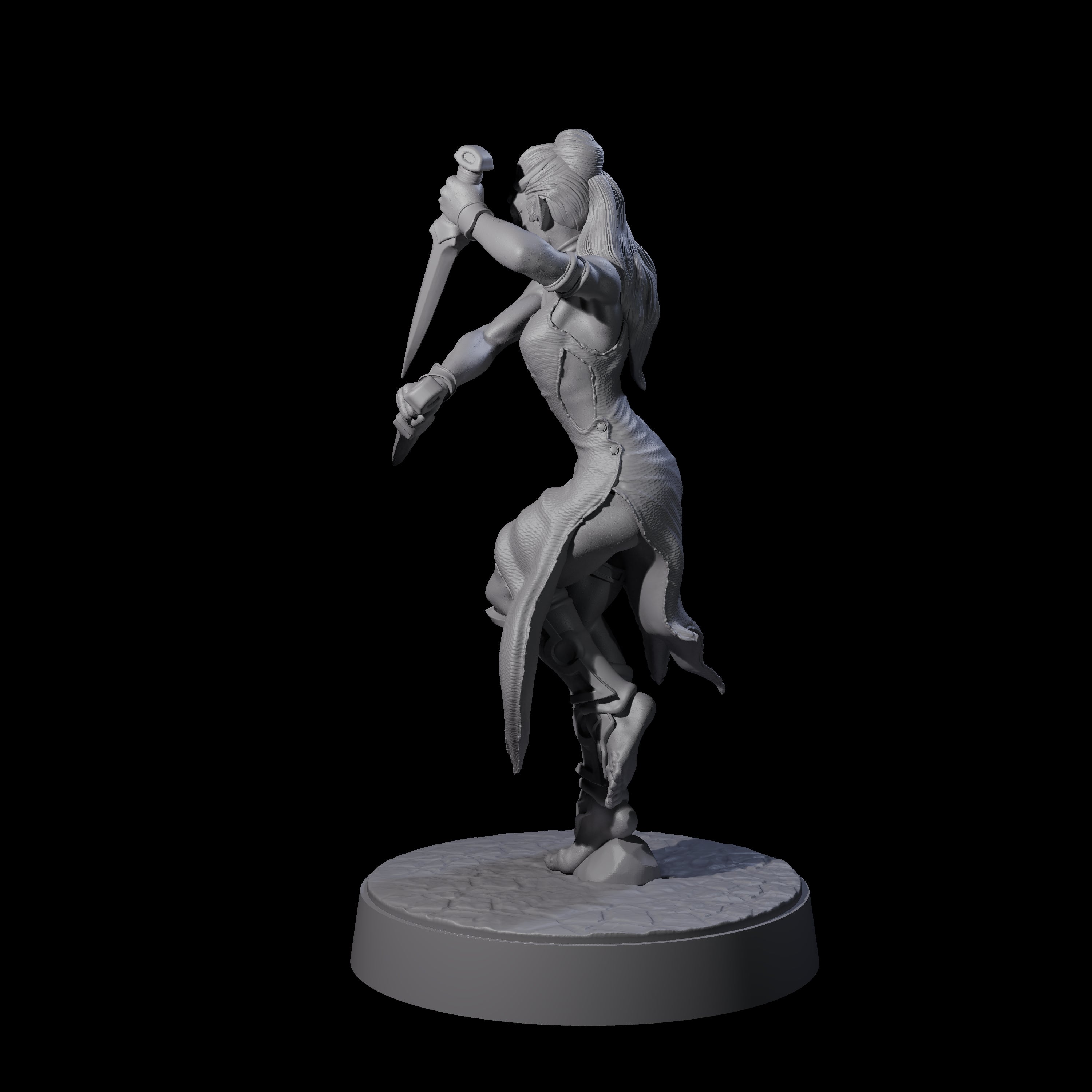 Slender Yuan-ti Priestess E Miniature for Dungeons and Dragons, Pathfinder or other TTRPGs
