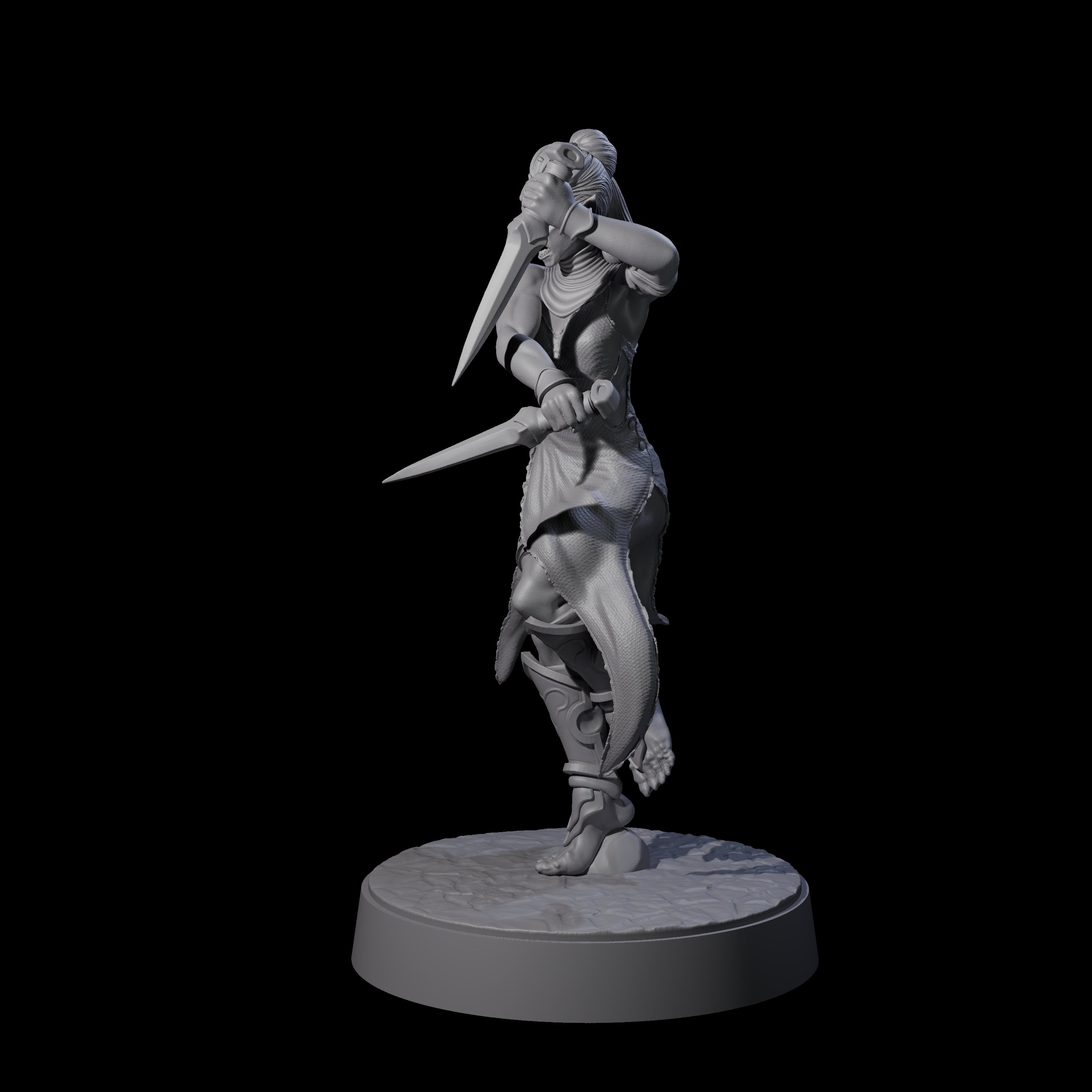 Slender Yuan-ti Priestess E Miniature for Dungeons and Dragons, Pathfinder or other TTRPGs