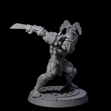 Slicing Gladiator Miniature for Dungeons and Dragons, Pathfinder or other TTRPGs