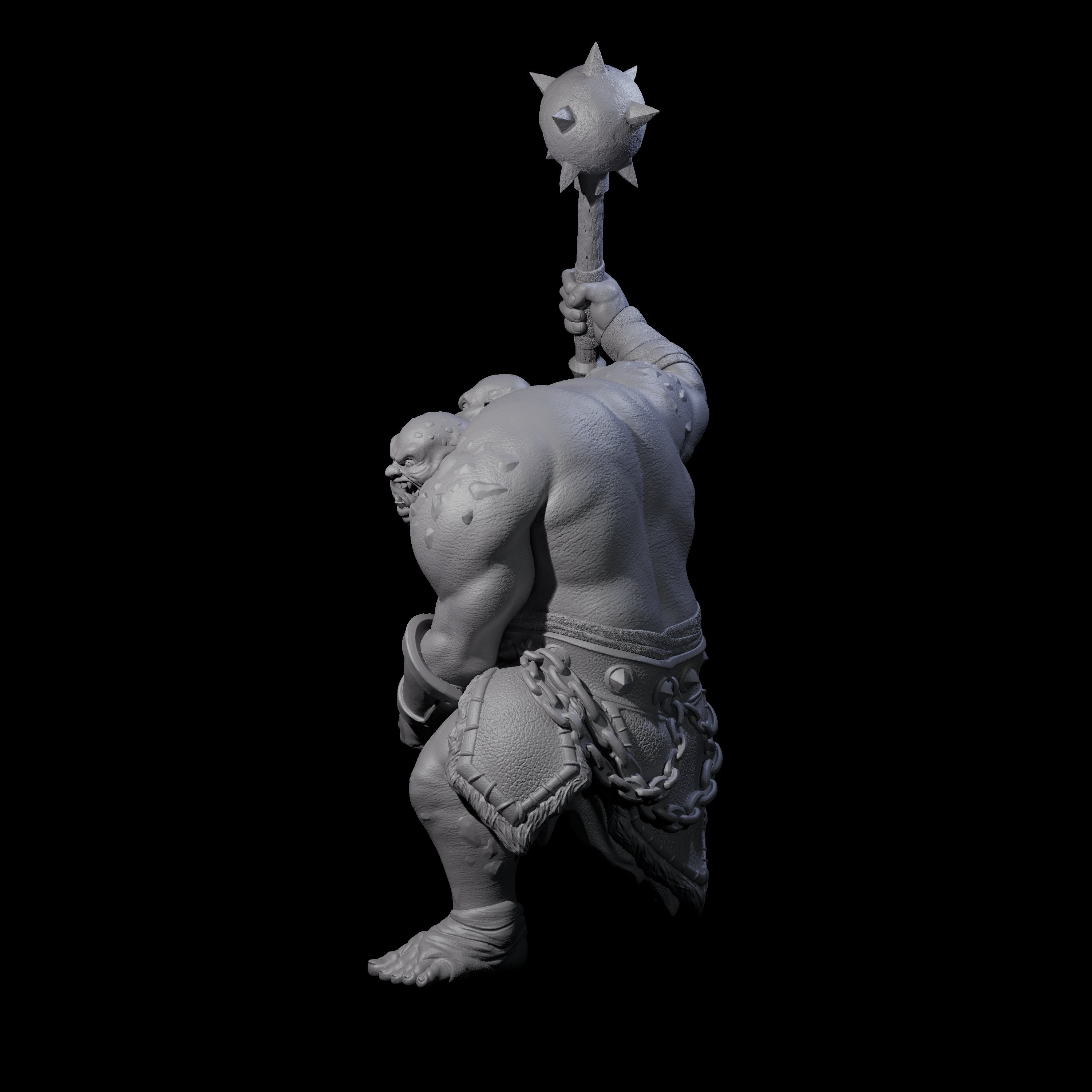 Slightly Confused Ettin Miniature for Dungeons and Dragons, Pathfinder or other TTRPGs