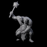 Slightly Confused Ettin Miniature for Dungeons and Dragons, Pathfinder or other TTRPGs