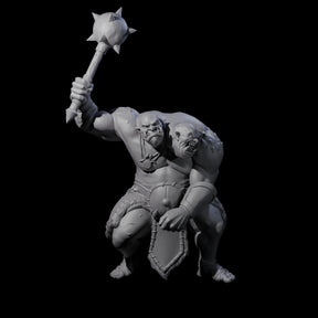 Slightly Confused Ettin Miniature for Dungeons and Dragons, Pathfinder or other TTRPGs