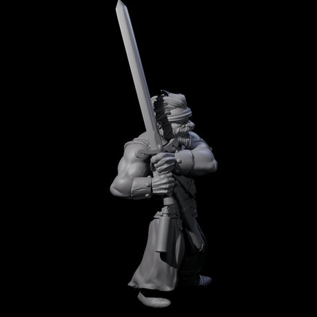 Slightly Insane Dwarf Barbarian Miniature for Dungeons and Dragons, Pathfinder or other TTRPGs