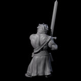 Slightly Insane Dwarf Barbarian Miniature for Dungeons and Dragons, Pathfinder or other TTRPGs