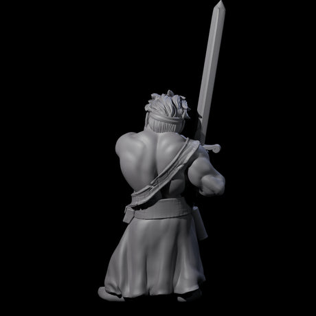 Slightly Insane Dwarf Barbarian Miniature for Dungeons and Dragons, Pathfinder or other TTRPGs