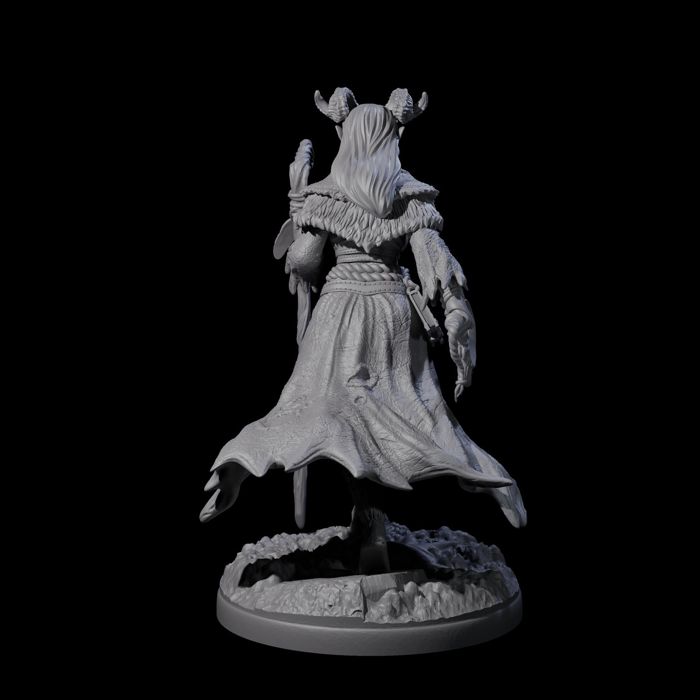 Slightly Unhinged Elf Druid Miniature for Dungeons and Dragons, Pathfinder or other TTRPGs