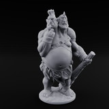Slightly Confused Ettin Warrior Miniature for Dungeons and Dragons, Pathfinder or other TTRPGs