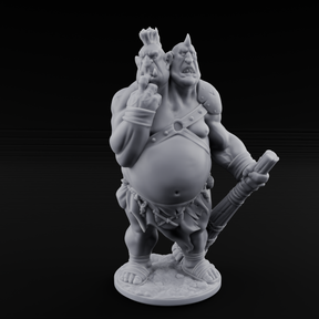 Slightly Confused Ettin Warrior Miniature for Dungeons and Dragons, Pathfinder or other TTRPGs