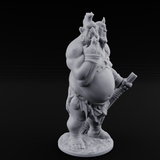Slightly Confused Ettin Warrior Miniature for Dungeons and Dragons, Pathfinder or other TTRPGs