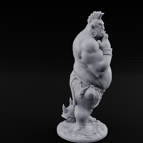 Slightly Confused Ettin Warrior Miniature for Dungeons and Dragons, Pathfinder or other TTRPGs