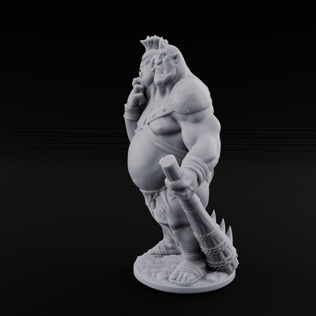 Slightly Confused Ettin Warrior Miniature for Dungeons and Dragons, Pathfinder or other TTRPGs