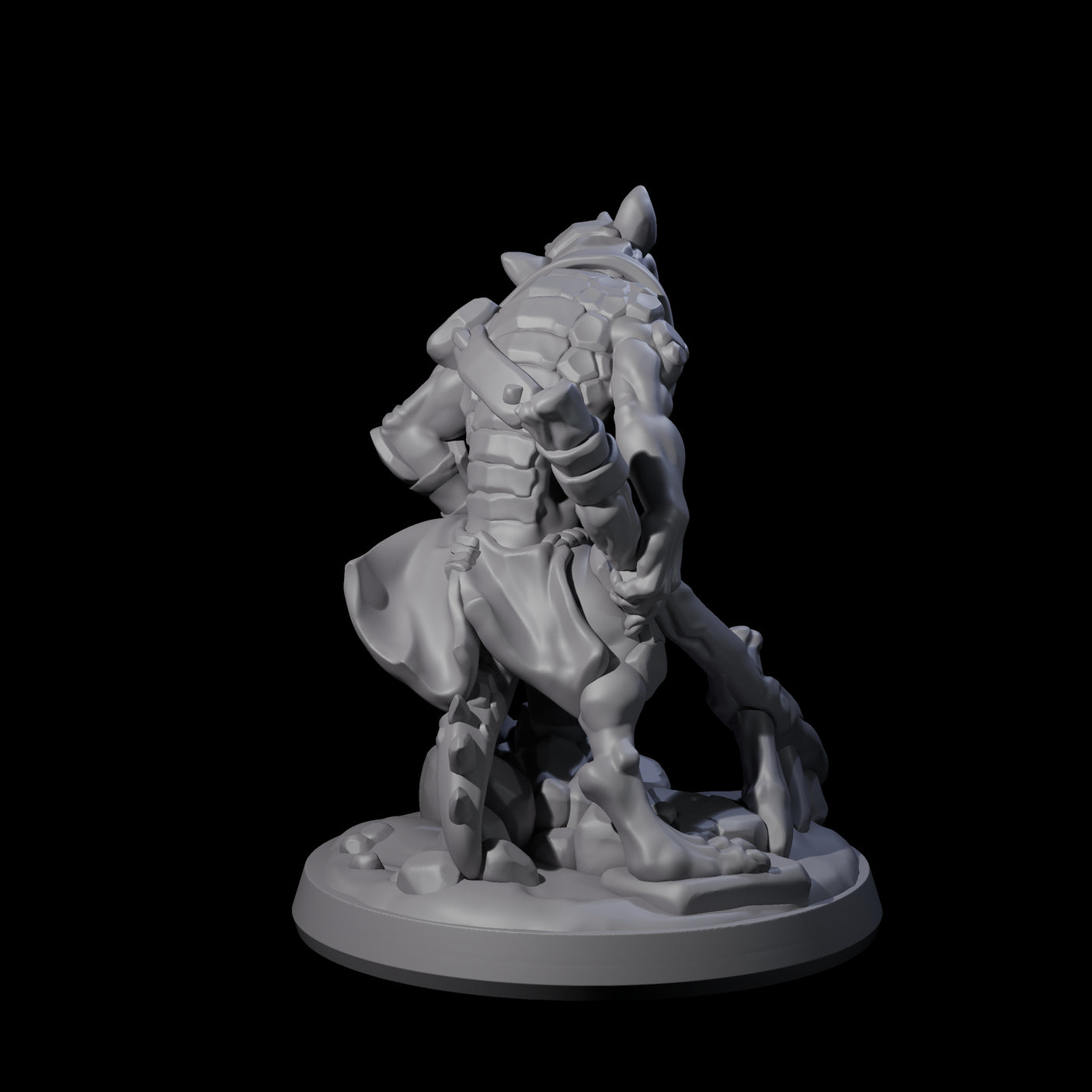 Slimy Creeping Kobold A Miniature for Dungeons and Dragons, Pathfinder or other TTRPGs