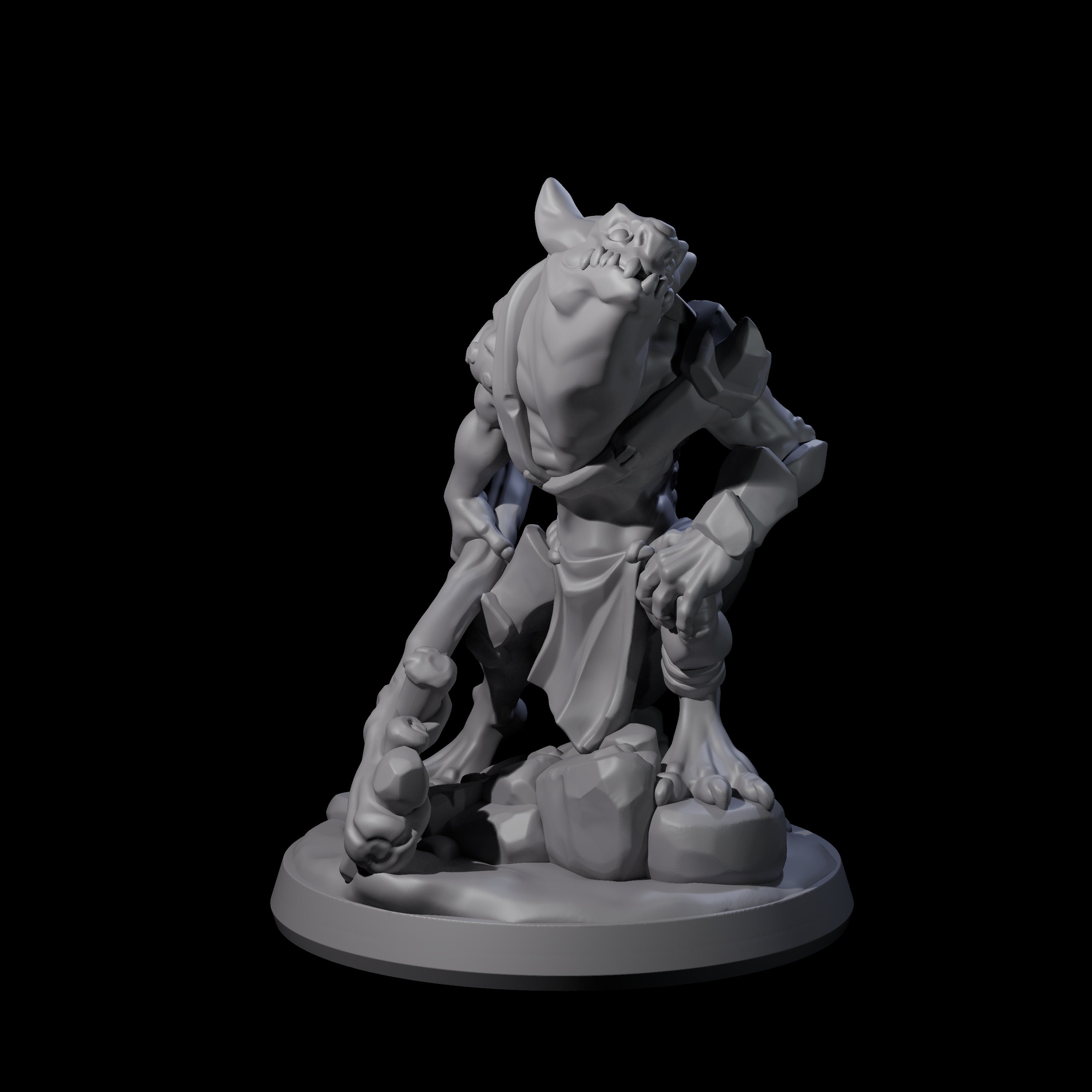 Slimy Creeping Kobold A Miniature for Dungeons and Dragons, Pathfinder or other TTRPGs