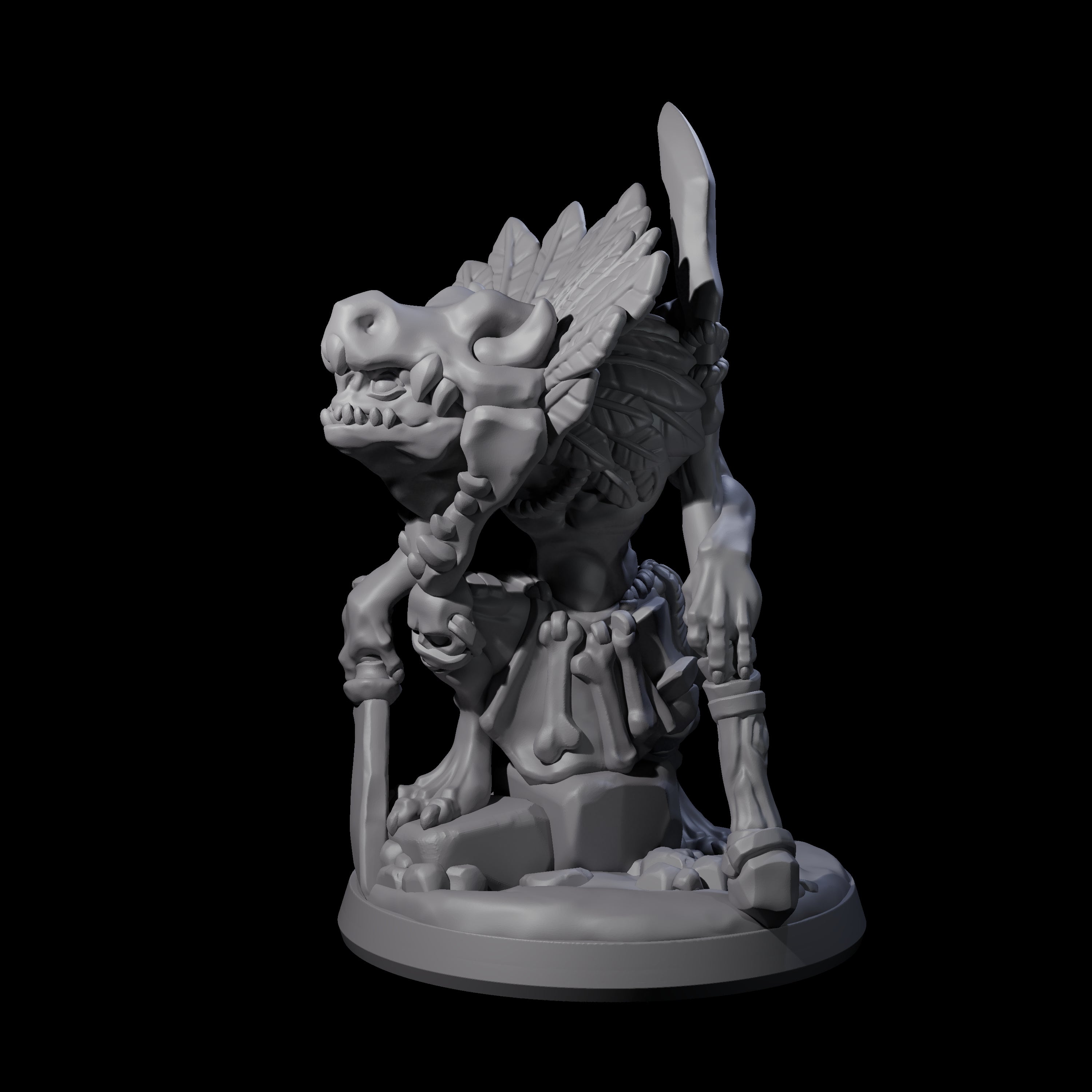 Slimy Creeping Kobold C Miniature for Dungeons and Dragons, Pathfinder or other TTRPGs