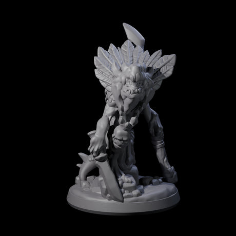 Slimy Creeping Kobold C Miniature for Dungeons and Dragons, Pathfinder or other TTRPGs