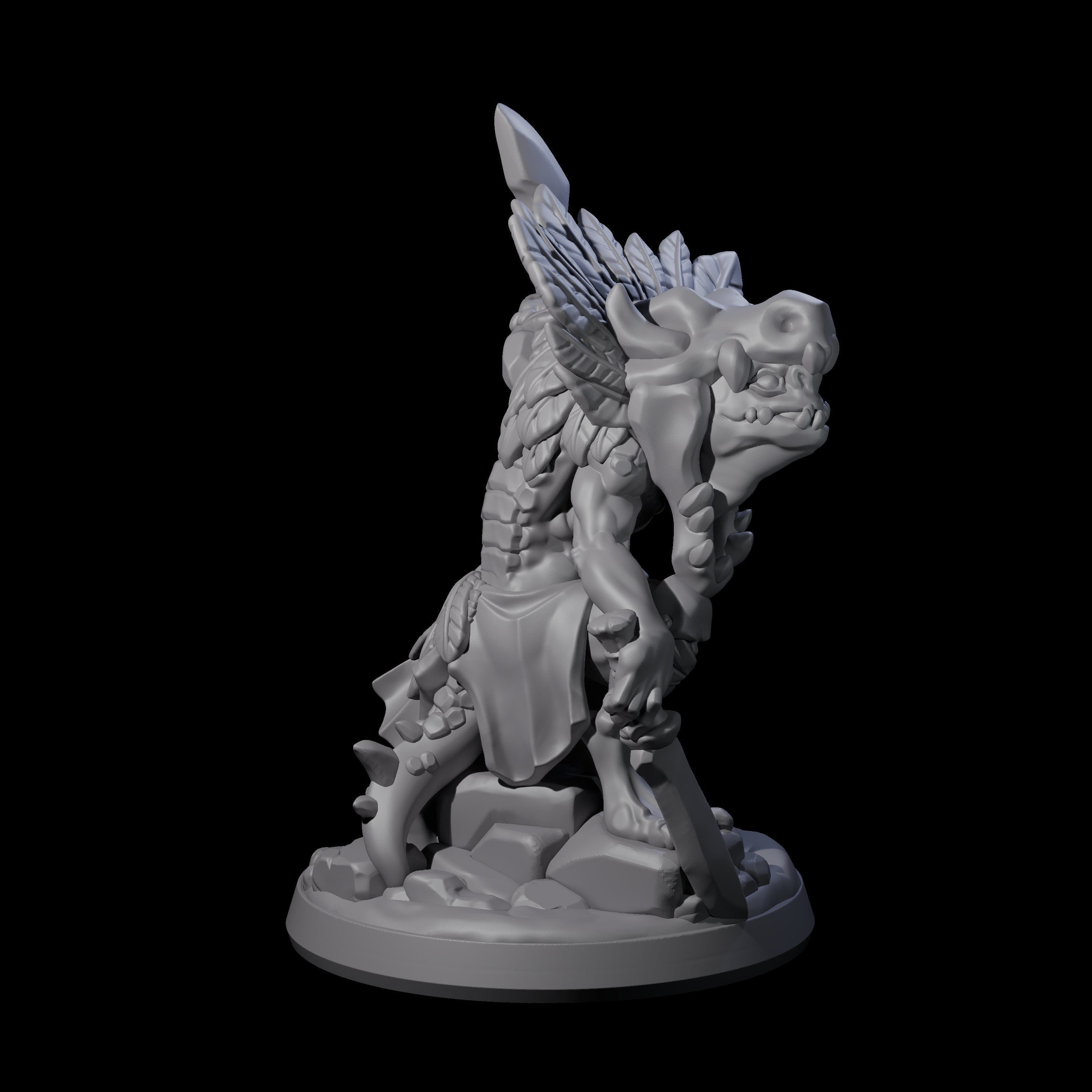 Slimy Creeping Kobold C Miniature for Dungeons and Dragons, Pathfinder or other TTRPGs