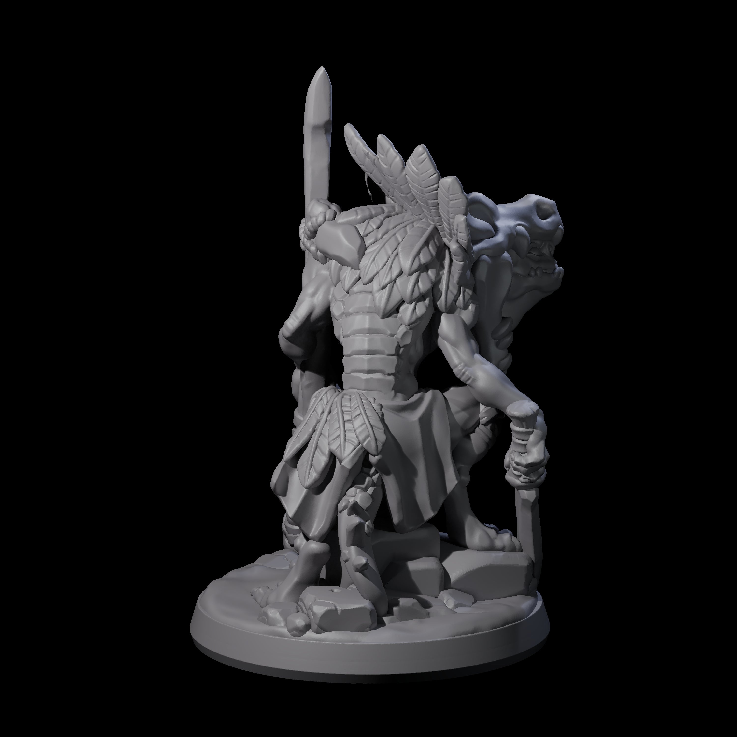 Slimy Creeping Kobold C Miniature for Dungeons and Dragons, Pathfinder or other TTRPGs