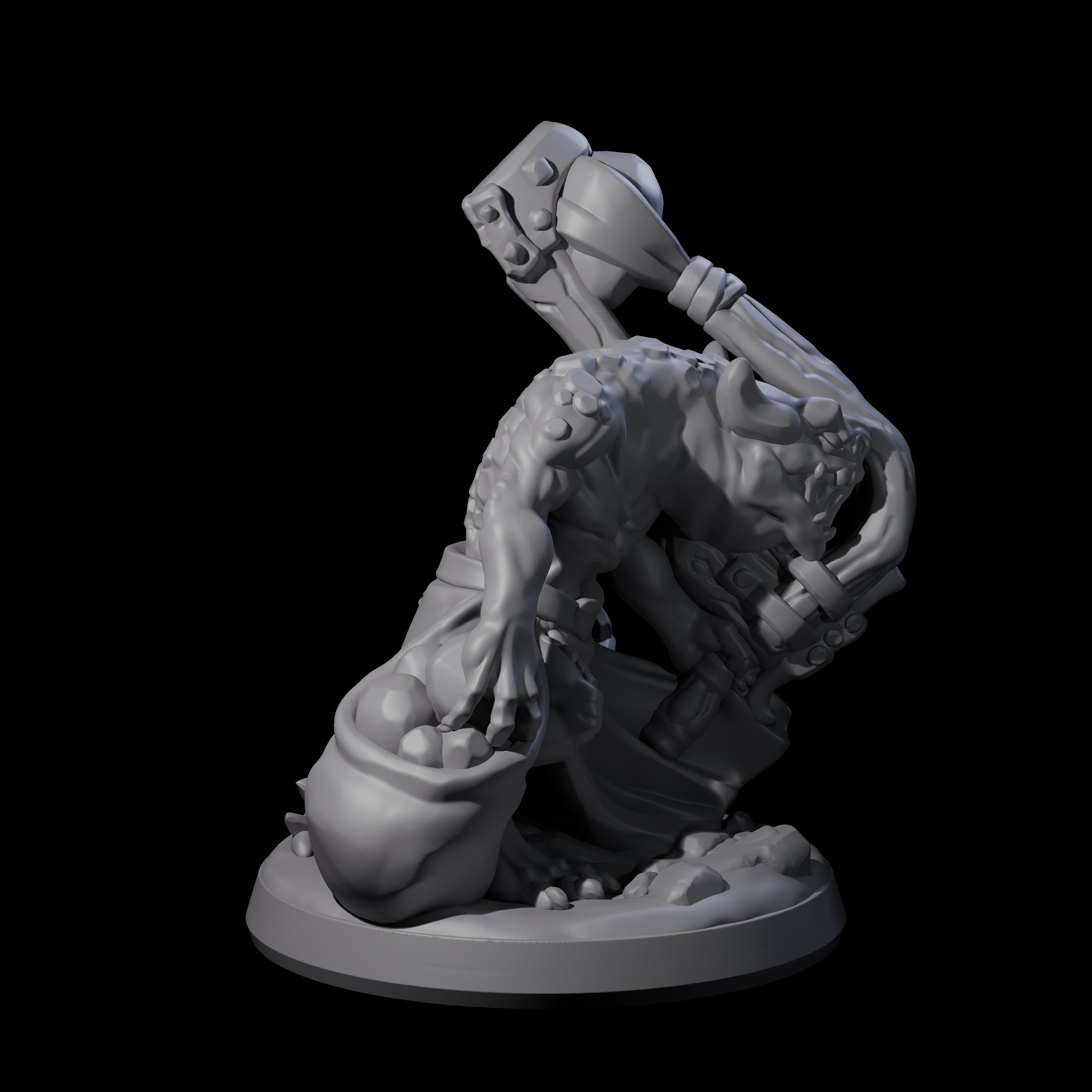 Slimy Creeping Kobold D Miniature for Dungeons and Dragons, Pathfinder or other TTRPGs