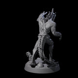 Slimy Lizardfolk Zombie A Miniature for Dungeons and Dragons, Pathfinder or other TTRPGs