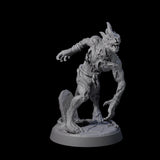 Slimy Lizardfolk Zombie B Miniature for Dungeons and Dragons, Pathfinder or other TTRPGs